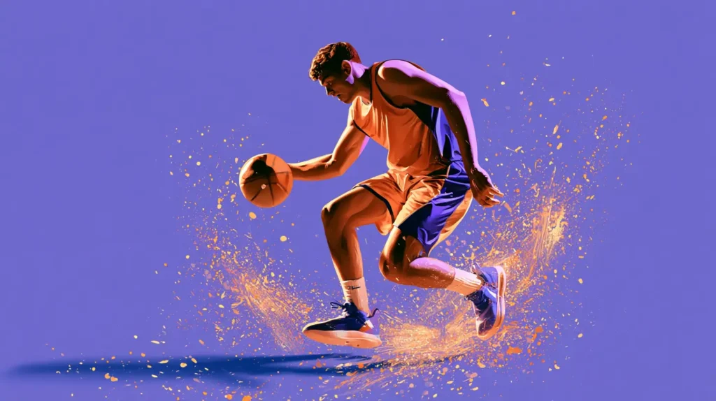 Pase al poste en baloncesto cuando el balón llega a un jugador cerca del aro